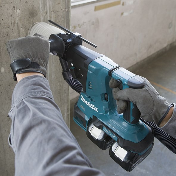 Młot udarowo-obrotowy MAKITA DHR281Z akumulatorowy SDS-Plus 2,9J 36V XPT AVT Czarny, Niebieski