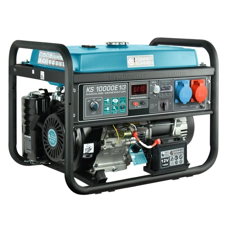 KÖNNER & SÖHNEN AGREGAT/GENERATOR BENZYNOWY 7,5kW 230/400V ROZRUCH ELEKTRYCZNY AVR VST KS10000E1/3