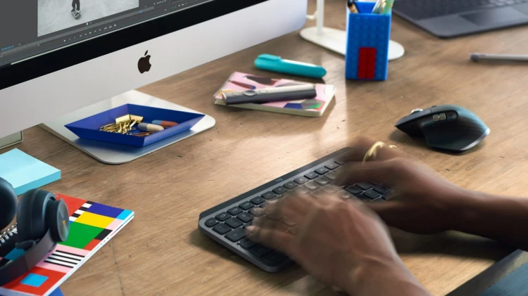 Logitech MX Keys Mini klawiatura Biuro RF Wireless + Bluetooth QWERTZ Niemiecki Grafitowy