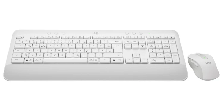 Logitech Signature MK650 Combo For Business klawiatura Dołączona myszka Biuro Bluetooth QWERTZ Niemiecki Biały