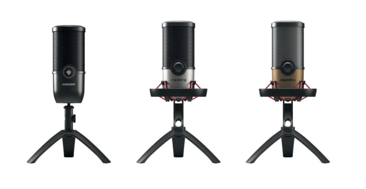 Mikrofon stołowy CHERRY UM 9.0 PRO RGB Czarny, Miedziany