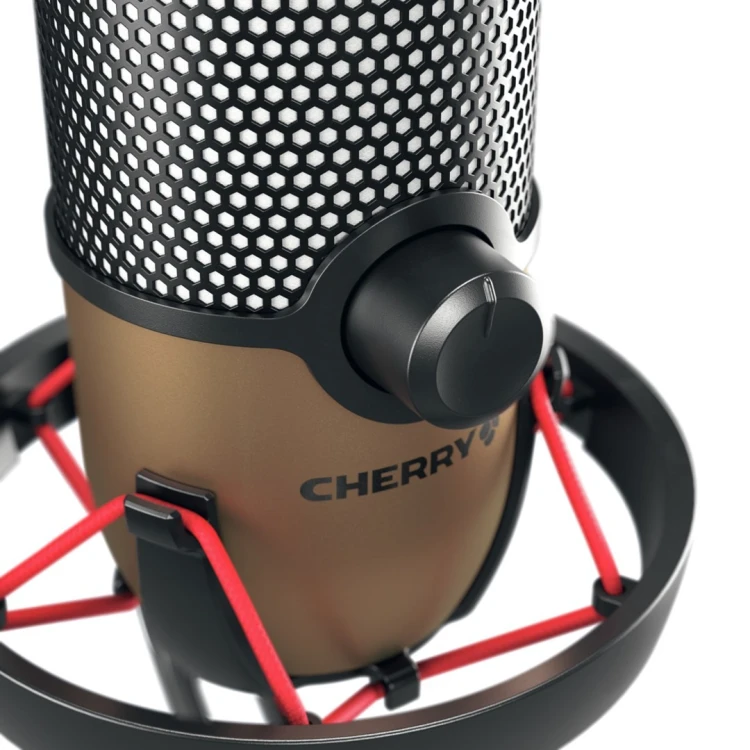 Mikrofon stołowy CHERRY UM 9.0 PRO RGB Czarny, Miedziany