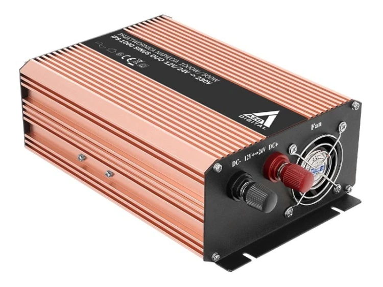 AZO Digital Przetwornica napięcia 12 VDC / 24 VDC / 230 VAC SINUS IPS-1000S 1000W DUO