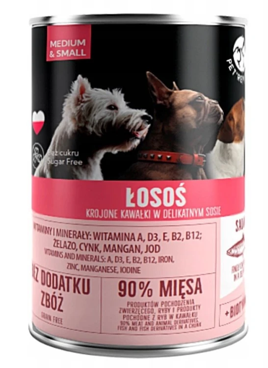 PetRepublic puszka dla psa z łososiem 400 g