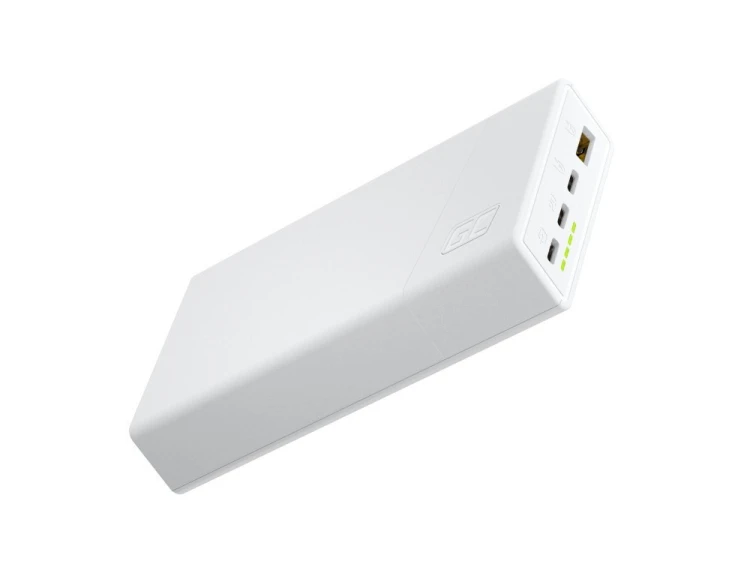 GREEN CELL POWERBANK POWERPLAY 20S BIAŁY 20000MAH 22,5W 3X USB-C PD 1X USB-A