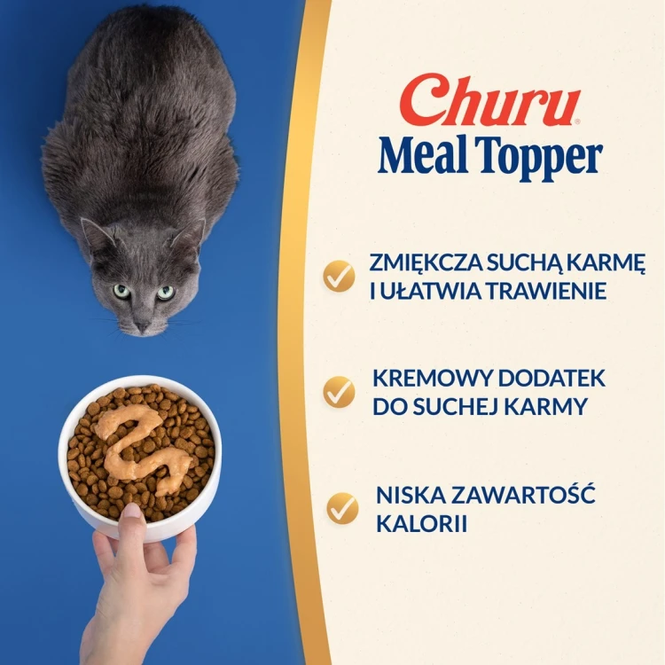INABA MEAL TOPPER Tuńczyk z łososiem - kot 4x14g