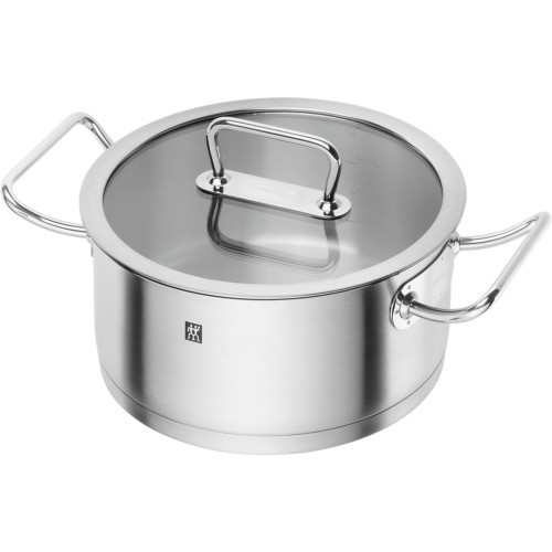 Zwilling Garnek niski z pokrywką szklaną Pro S 4,3L