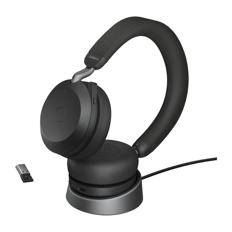 słuchawki/zestaw słuchawkowy Jabra Przewodowy i Bezprzewodowy Opaska na głowę Biuro/centrum telefoniczne Bluetooth Podstawka do ładowania Czarny