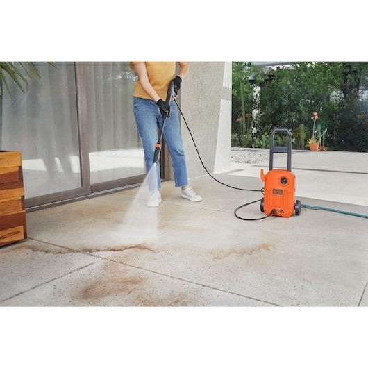 Black & Decker BEPW1300L-QS podkładka ciśnieniowa Kompaktowy Prąd elektryczny 312 l/h Pomarańczowy