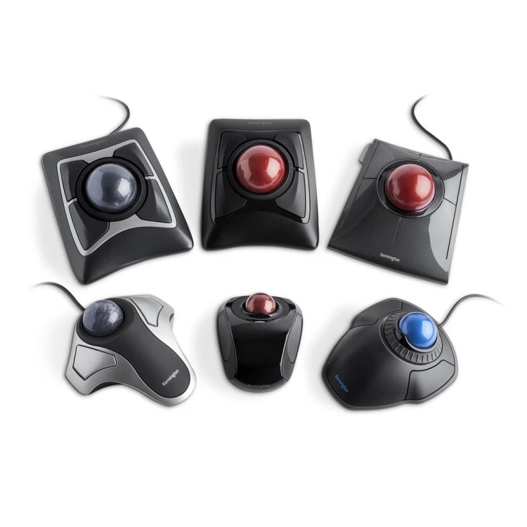 Kensington Trackball Orbit Mysz przewodowa z pierścieniem przewijania oferuje lepszą ergonomię, czarna