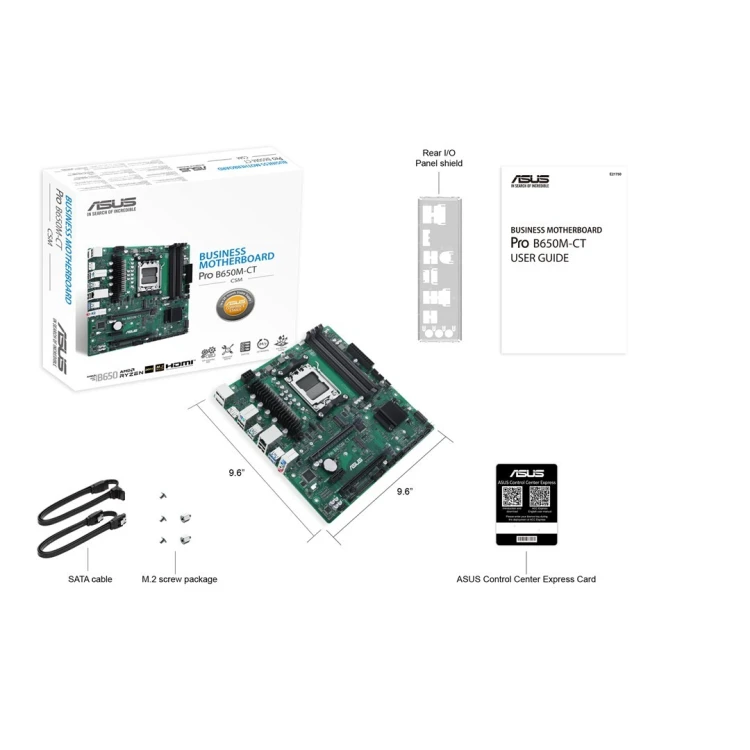 ASUS PRO B650M-CT-CSM AMD B650 Gniazdo AM5 micro ATX