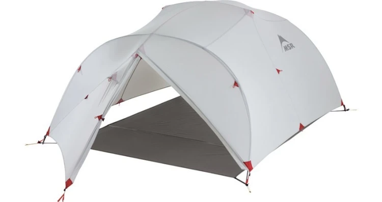 Namiot 3-osobowy MSR Mutha Hubba NX - gray/red