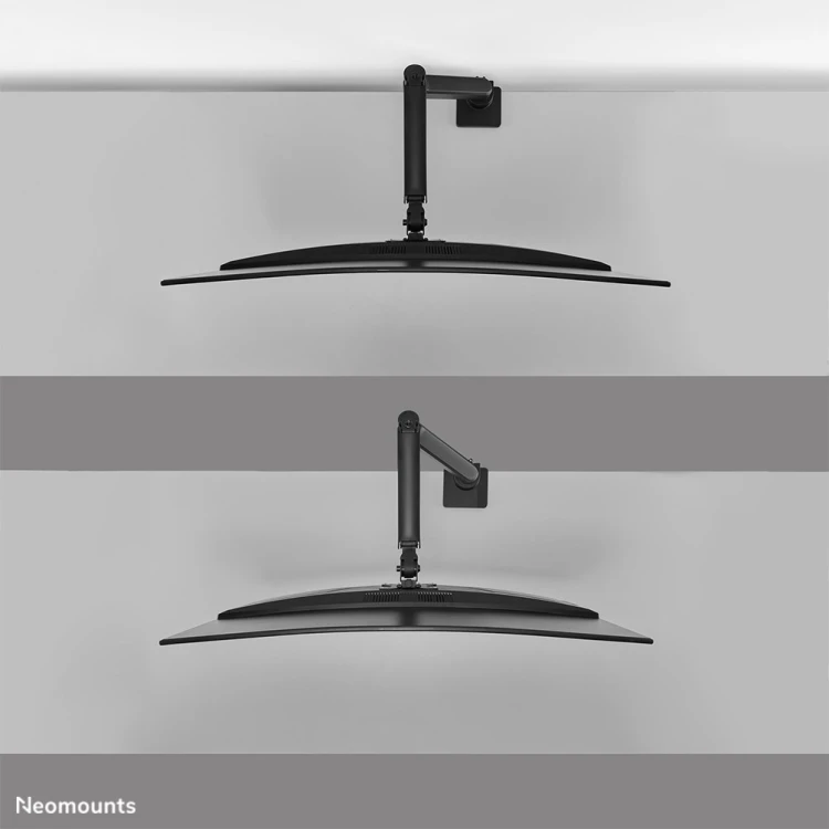 Uchwyt biurkowy do monitora Neomounts DS70PLUS-450BL1 17-49" - sprężyna gazowa - Topfix - ogranicznik 180°
