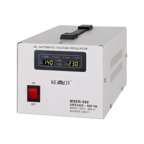 Automatyczny stabilizator napięcia  KEMOT MSER-500 (500 VA, serwomotor)