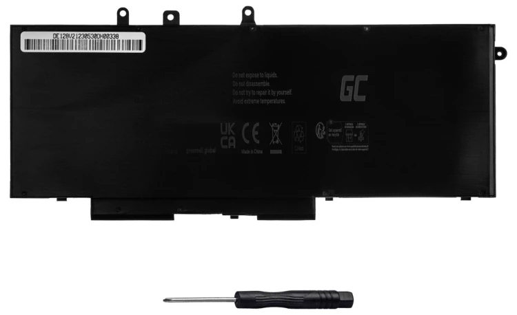 GREEN CELL BATERIA DE128V2 93FTF GJKNX DO DELL LATITUDE 5280 5290 5480 5490 5580 5590 5591 PRECISION 3520 3530 6200MAH 7.6V