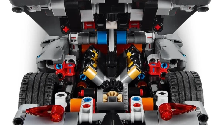 LEGO Technic 42173 - Szary hipersamochód Koenigsegg Jesko Absolut