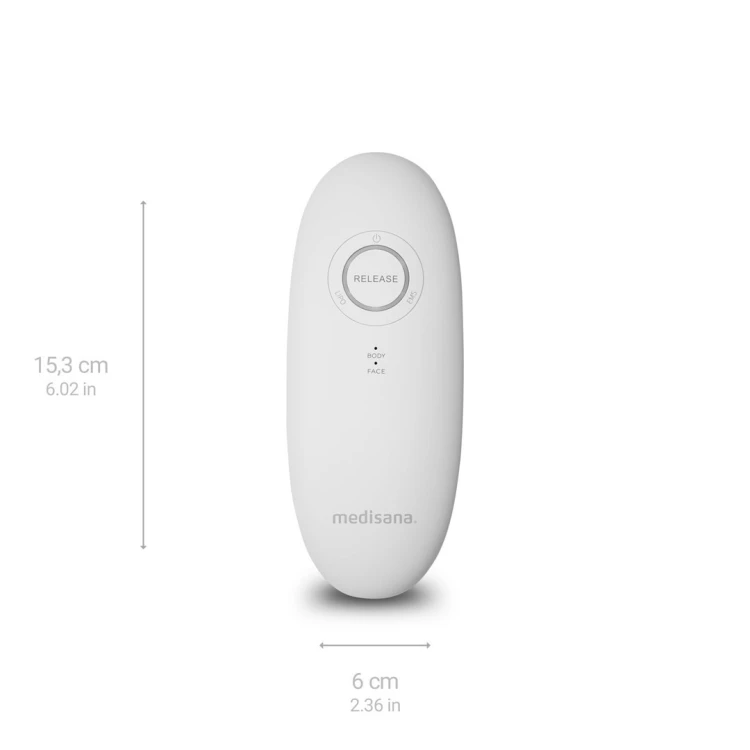 Masażer podciśnieniowy Medisana VC 150 3w1 masaż bańkami | EMS | terapia czerwonym światłem | 60 x 153 x 69 mm