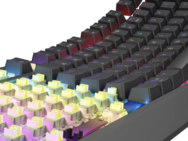 GENESIS Thor 230 TKL klawiatura Gaming USB + RF Wireless + Bluetooth QWERTY US English Czarny