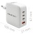 Qoltec Ładowarka sieciowa 140W GaN  | 5-20V | 2.5-5A | 3 x USB-C PD | 1 x USB QC 3.0 | Biała