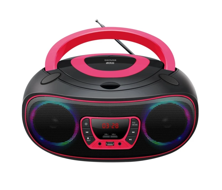 Denver TCL-212BT PINK odtwarzacz CD przenośny czarny, różowy
