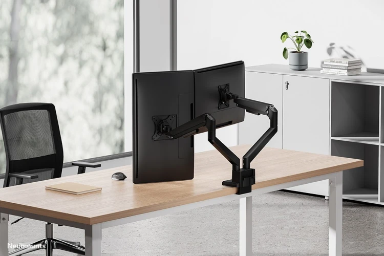 Neomounts DS70-250BL2 uchwyt / stojak do monitorów 81,3 cm (32") Biurko Czarny