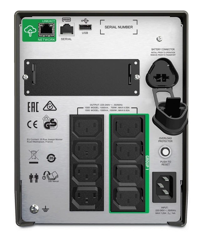 Zasilacz awaryjny UPS APC SMT1000IC (TWR; 1000VA)