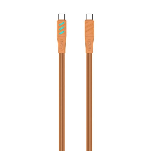 Kabel do ładowania Havit Typ C CB6254 pomarańczowy