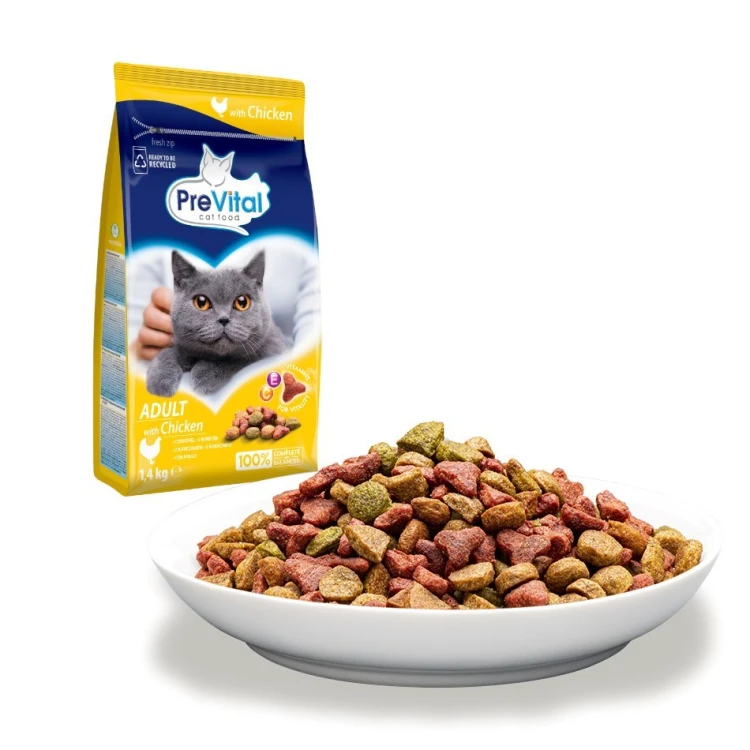 PREVITAL - Z kurczakiem - Pełnoporcjowa karma dla dorosłych kotów - karma sucha - 1,4kg