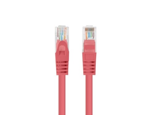 PATCHCORD KAT.5E UTP 0.25M CZERWONY FLUKE PASSED LANBERG 10-PACK