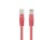 PATCHCORD KAT.5E UTP 0.25M CZERWONY FLUKE PASSED LANBERG 10-PACK