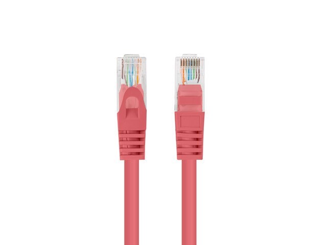 PATCHCORD KAT.5E UTP 0.25M CZERWONY FLUKE PASSED LANBERG 10-PACK
