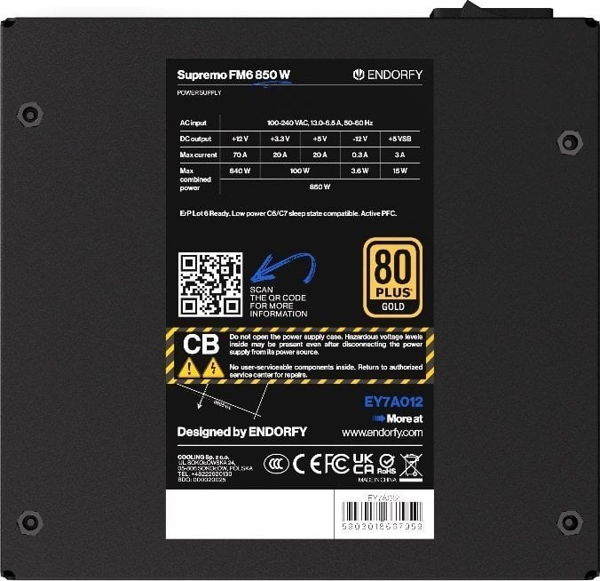 Zasilacz ENDORFY Supremo FM6 850 W  EY7A012