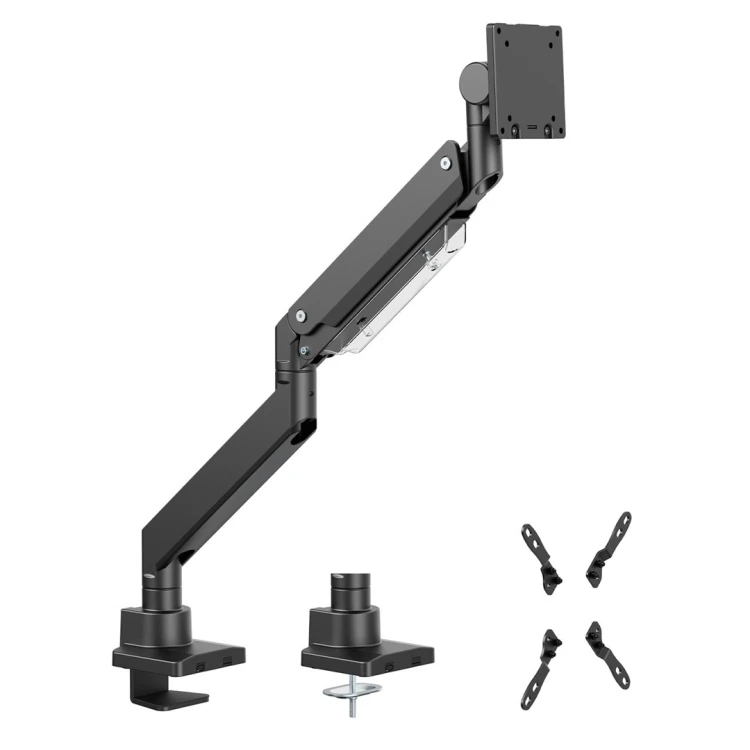 MACLEAN UCHWYT BIURKOWY DO MONITORA LCD 17-57", 27KG, VESA MAX 200X200 PODWÓJNE RAMIĘ MC-968
