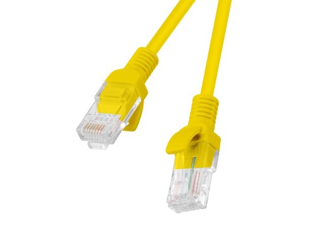 PATCHCORD KAT.6 UTP 3M ŻÓŁTY FLUKE PASSED LANBERG 10-PACK