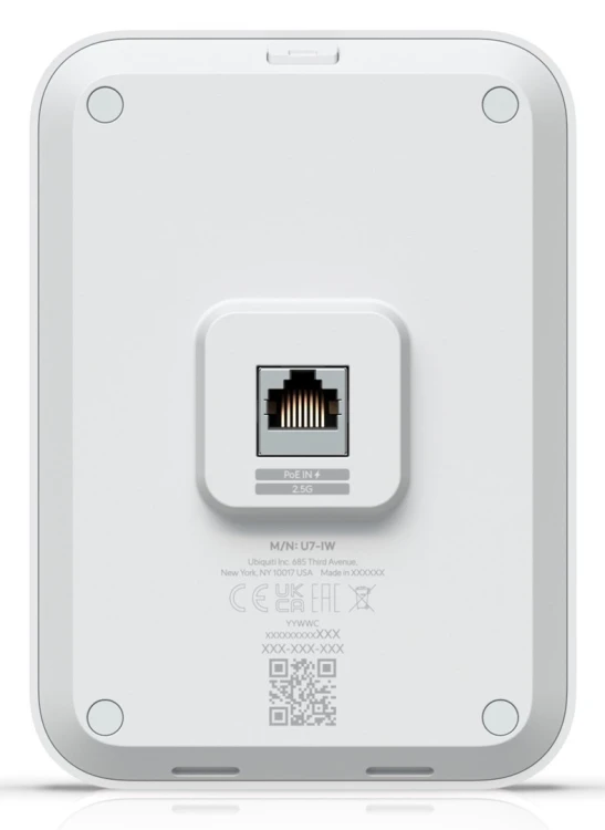 Access Point Wi-Fi 7 Ubiquiti UniFi U7 In-IW 2.4GHz(2 x 2)/5GHz(2 x 2) PoE+/PoE 1x2,5G (U7-IW-EU)