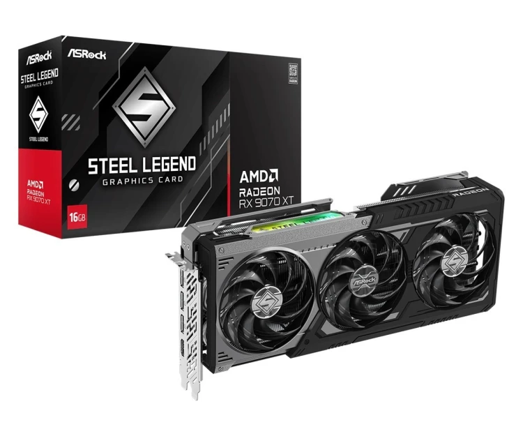 Karta graf. Asrock RX9070XT Steel Legend Dark 16GB