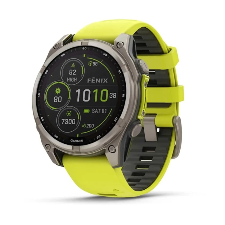 Garmin Fenix 8 47mm AMOLED Solar Sapphire Yellow