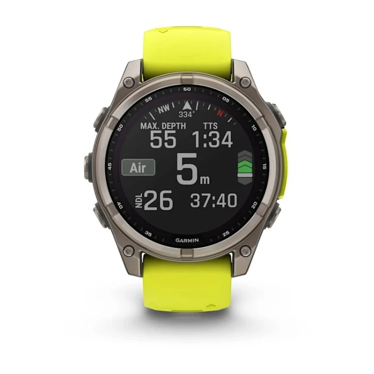 Garmin Fenix 8 47mm AMOLED Solar Sapphire Yellow
