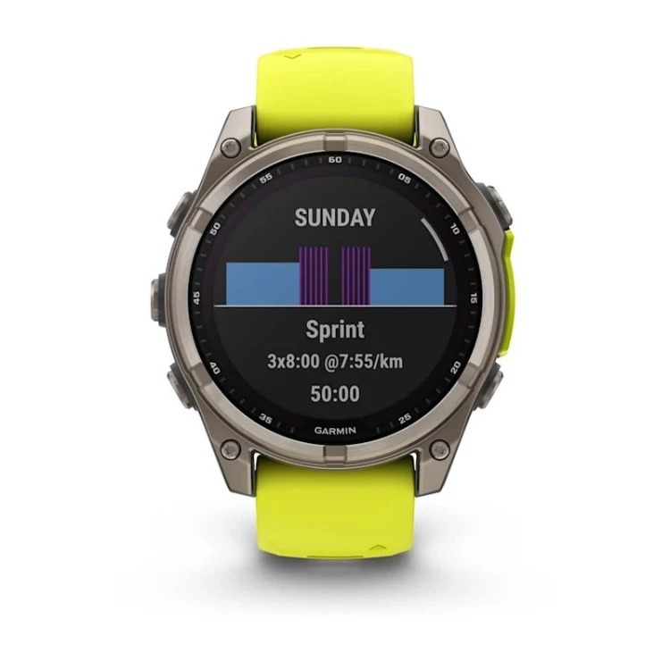 Garmin Fenix 8 47mm AMOLED Solar Sapphire Yellow