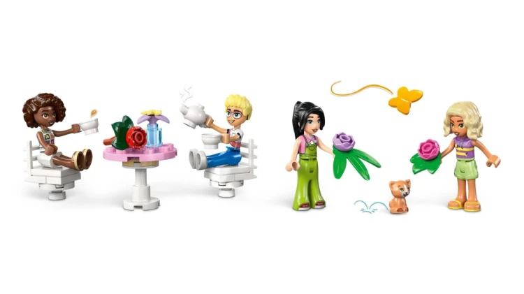 LEGO Friends 42671 - Zielona kawiarnia i kwiaciarnia