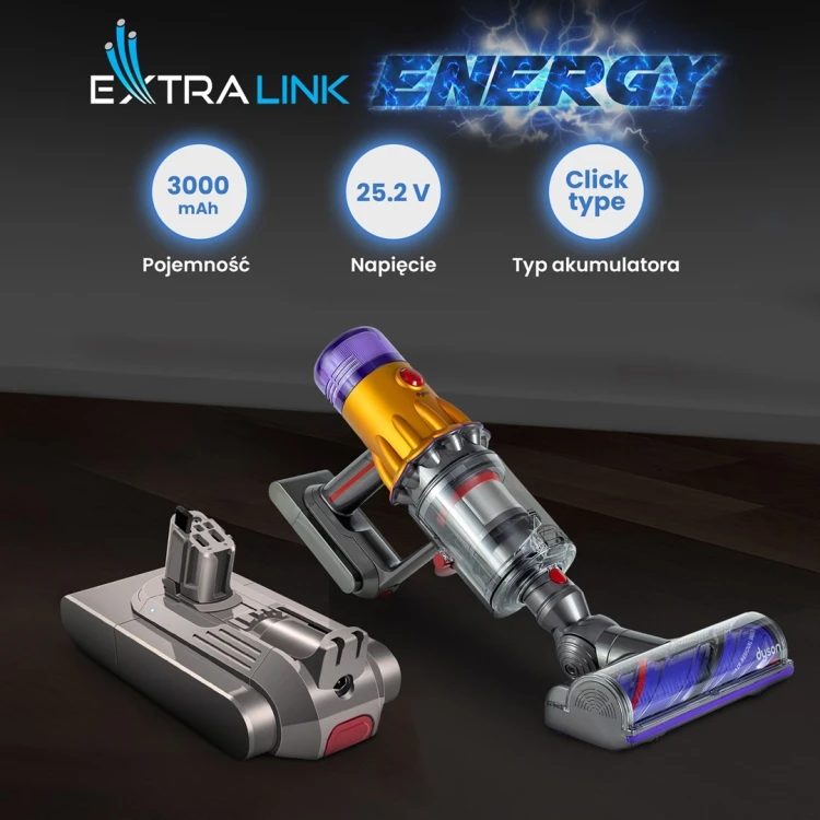 Akumulator Extralink EX.22981 do DYSON, V11 (CLICK TYPE) 25.2V 3000MAH przemysłowy