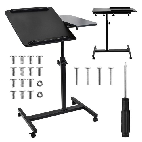 MACLEAN MOBILNE BIURKO/STAND NA LAPTOP, CZARNE, REGULACJA WYSOKOŚC 59-89CM, MAX. 30KG MC-121 B