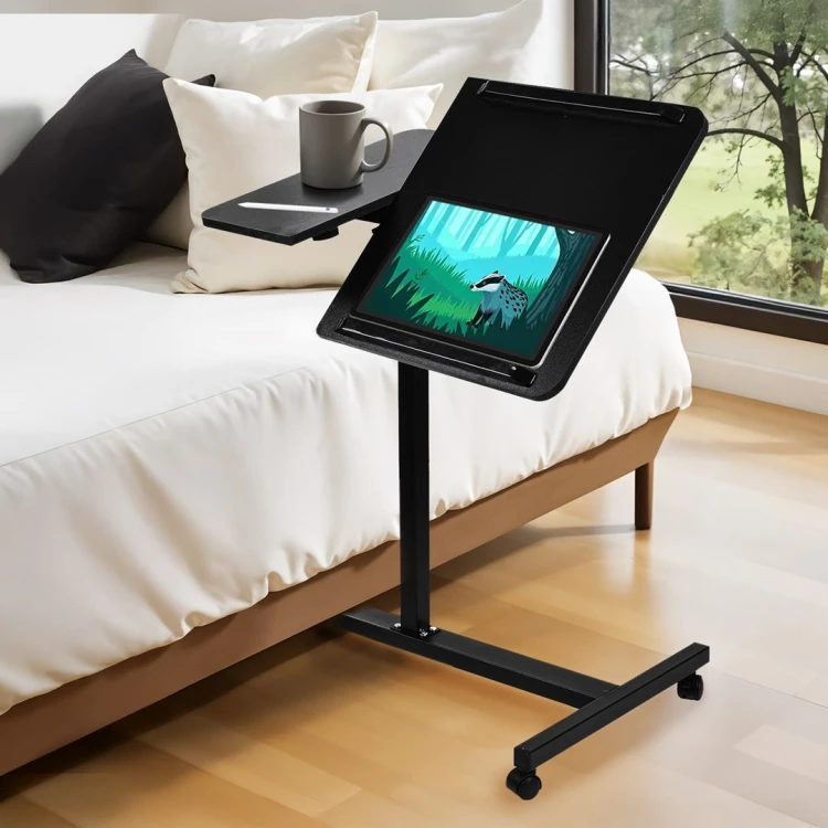 MACLEAN MOBILNE BIURKO/STAND NA LAPTOP, CZARNE, REGULACJA WYSOKOŚC 59-89CM, MAX. 30KG MC-121 B