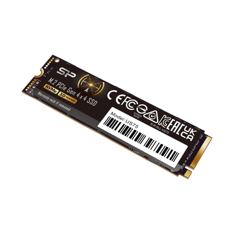 SSD Silicon Power US75 1TB M.2 Gen4 NVMe 7000/6000 MB/s (SP01KGBP44US7505)