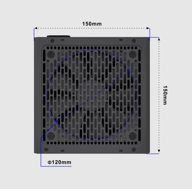 GEMBIRD ZASILACZ KOMPUTEROWY FORNAX POWER 650W 80+BRONZE ATX, 650W, AKTYWNE PFC, 12CM WENTYLATOR