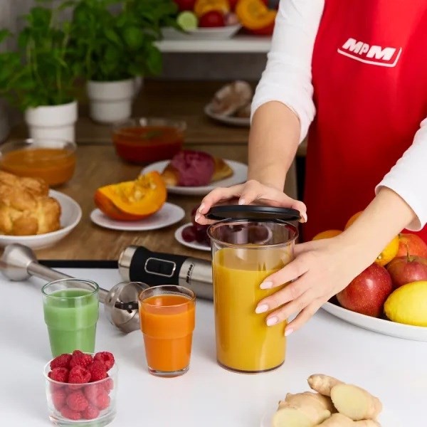 Blender ręczny  MPM MBL-42M, wielofunkcyjny zestaw przenośny, 1500W