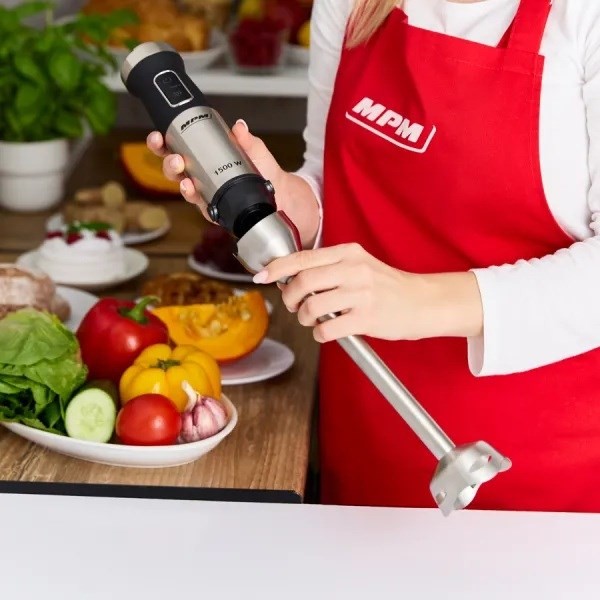Blender ręczny  MPM MBL-42M, wielofunkcyjny zestaw przenośny, 1500W
