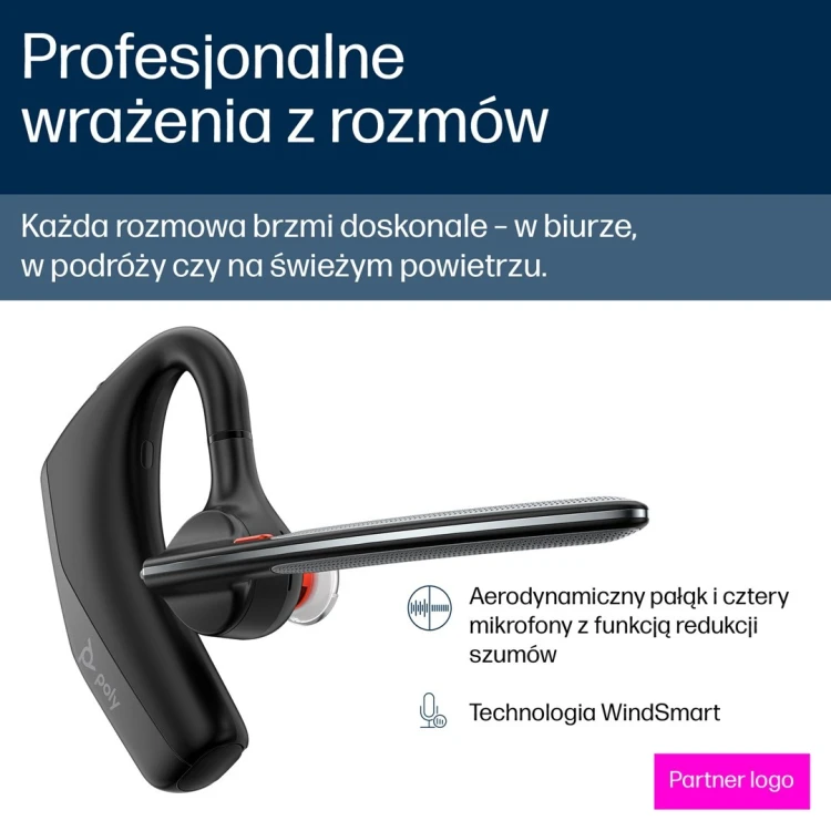 Słuchawki Poly Voyager Legend 30 Headset EMEA-INTL English Localization Euro plug Retail Packaging