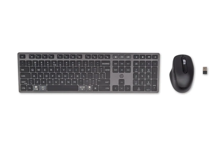 Zestaw klawiatura + mysz HP 720 Multi-Device Rechargeable Wireless Keyboard and Mouse Combo bezprzewodowe z akumulatorem czarne 9T5A9AA