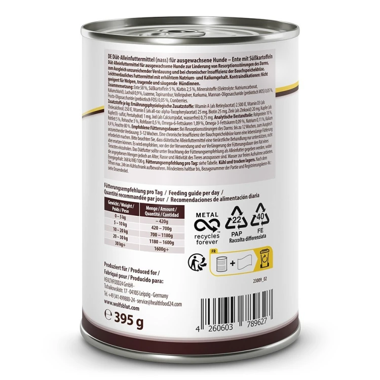WOLFSBLUT VetLine Gastrointestinal 395g